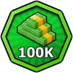 100K Cash Roblox badge thumbnail