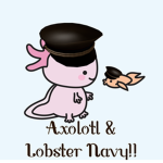 Axoloti & Lobster Anime Navy