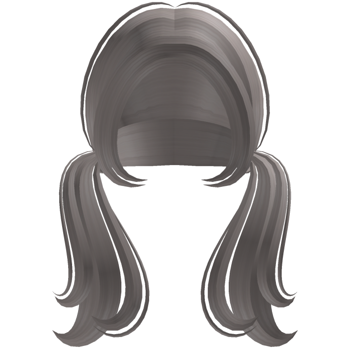 ♡ kawaii pigtails in Ash gray