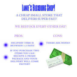Lanie's Bloxburg Shop!