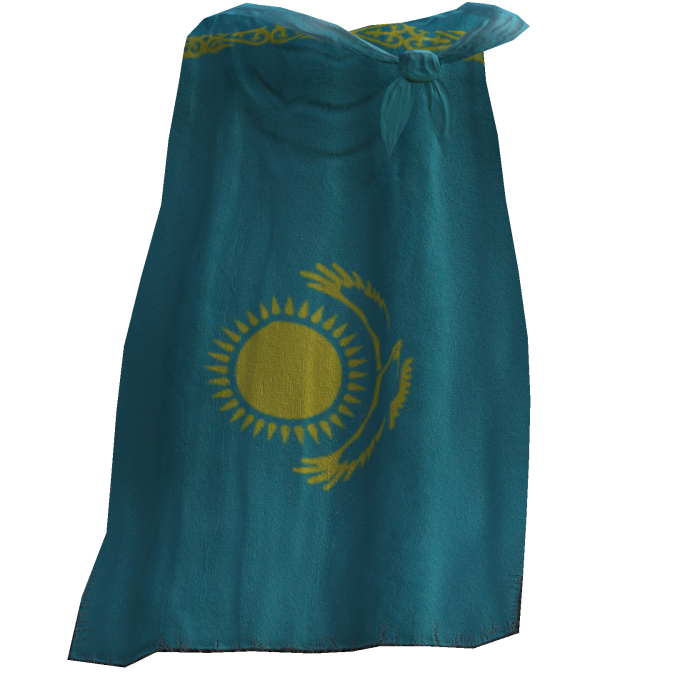Kazakhstan Flag Cape
