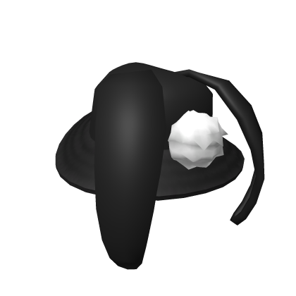 Cute Black Bunny Hat Roblox item