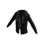 Zip Hoodie - Black