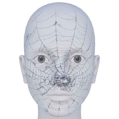 Halloween Spider Web on Face