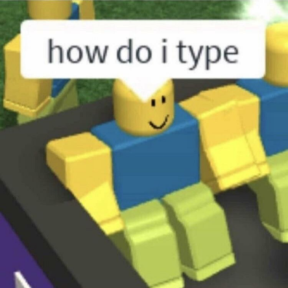 ‘How do i type’ meme Roblox decal