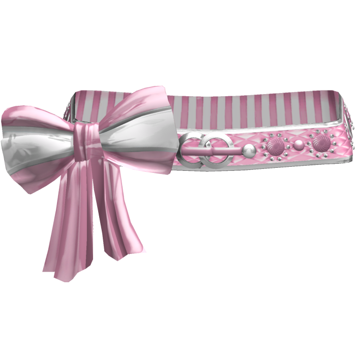 Pink Hime Elegant Gyaru Bow Belt 2000s Gold 