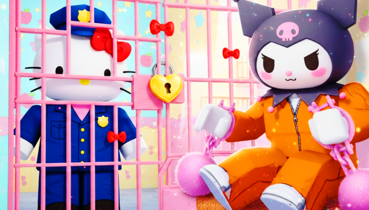 HELLO KITTY'S PRISON RUN OBBY screenshot 1