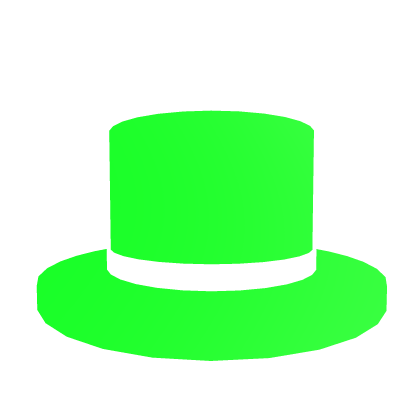 Green Neon Glowing Top Hat Roblox item
