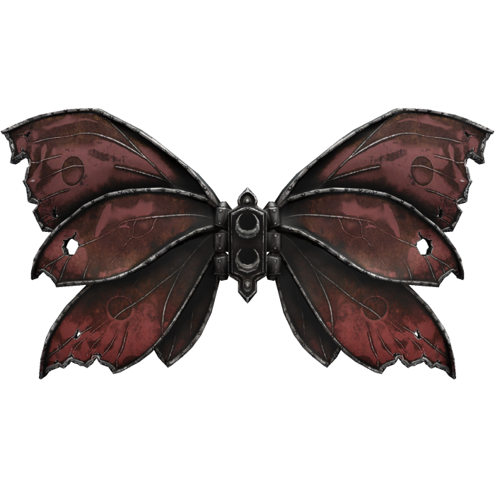 Red Gothic Butterfly Wings