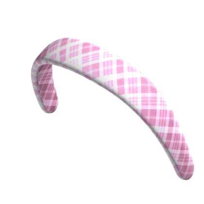 Trendy Headband (Pink Gingham) Roblox item