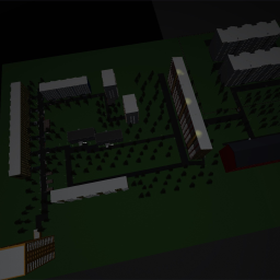 A cozy courtyard with nostalgic elevators!