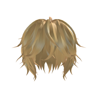 Yellow-Blonde Anime Messy Hair