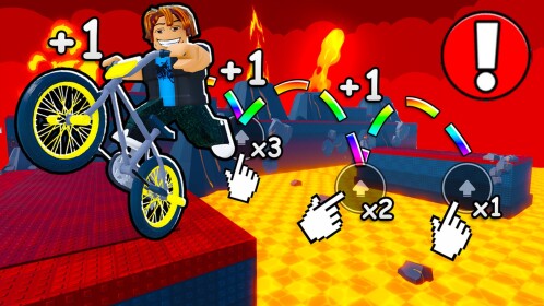 [W2] +1 Double Jump Bike Escape! 🚴💨