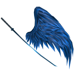Blue Ghoul Wing & Katana