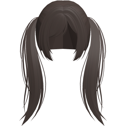 messy light brown long pigtails hair moe girl  Roblox item