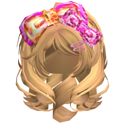 Gyaru Agejo Volumnious with Bow Caramel Brown