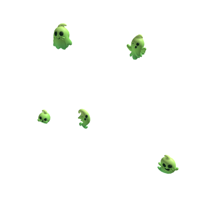 Happy ghosts Group (Lime) - Non-Glowing