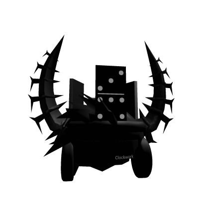 LIMITED Black Hair + Crown + Horns + Clockworks Roblox item