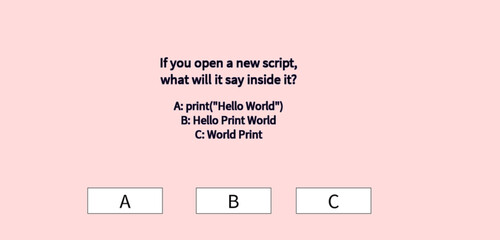 Lua Quiz