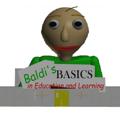 Baldi's Basics With New School Sign Logo And Roof