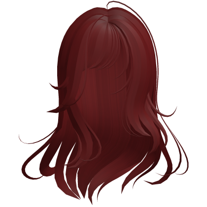 messy moe windy ethereal long hair red