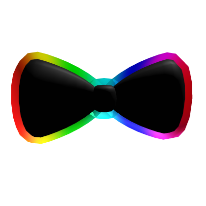 Cartoony Rainbow Bow Tie