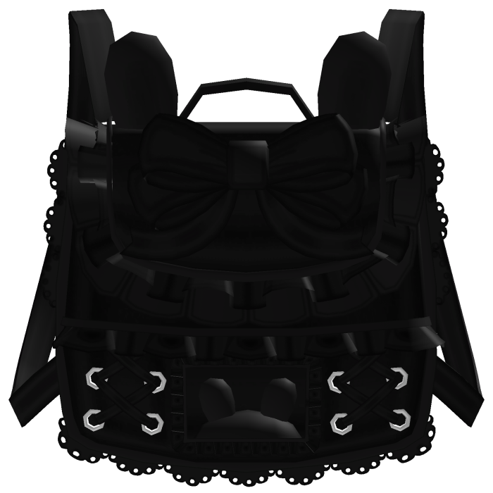 ♡ 3.0 dearest ruffled bunny backpack in black