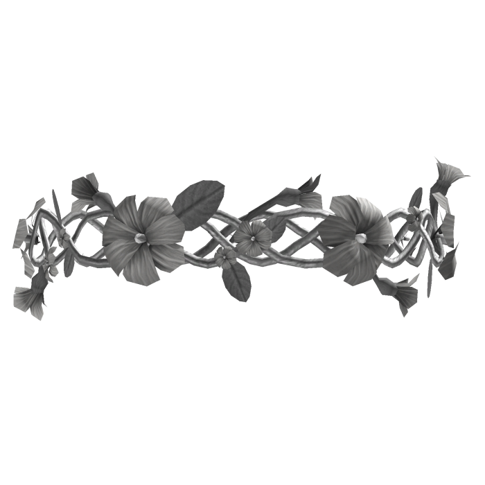 Light Silver Flower Crown Tiara