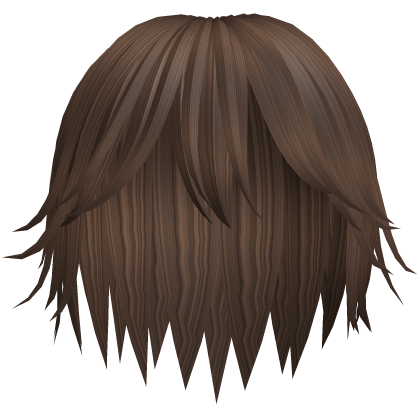 Spiky Anime Boys Emo Hair (Brown) Roblox item