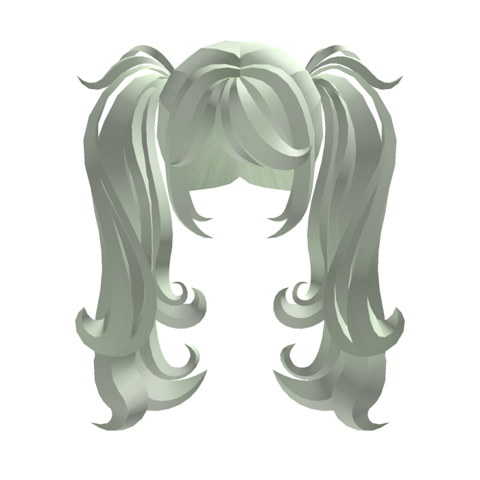 fluffy cute cozy kawaii green pigtails v2