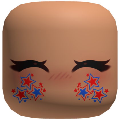 July 4 Cute Face Blush Roblox item