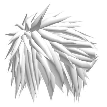 final fantasy cloud strife spiky hair in white