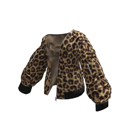 Leopard Print Y2K Gyaru Off Shoulder Jacket | Roblox Item