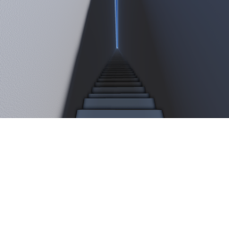 very long stairway
