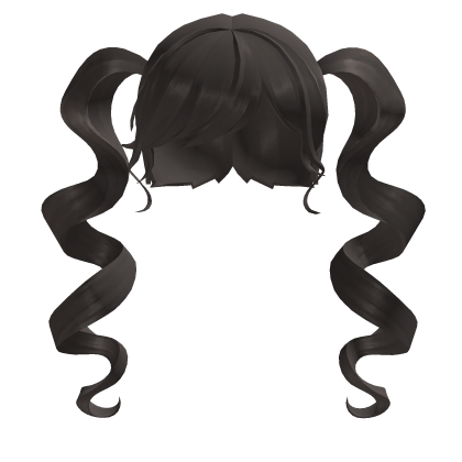 Curly twintails : Brown