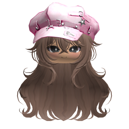Cute Anime Girl w/ Y2K Punk Cap (Milktea Brown) Roblox item