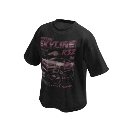 Skyline Black Wash Oversized Shirt