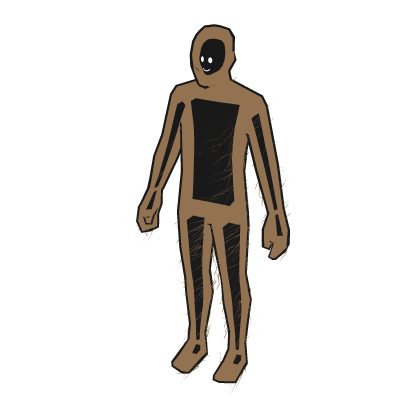 Brown Cartoony Outline Aura
