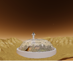 Cosmonautic mars base