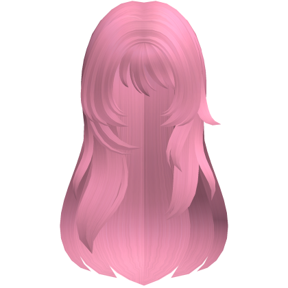 pink long wispy moe anme hair