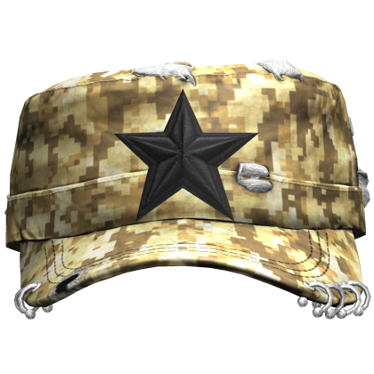 Camo Star Y2K Grunge Cap Roblox item
