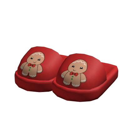Christmas Gingerbread Slippers