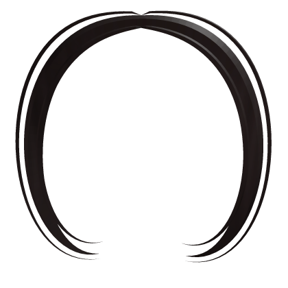 Simple Front Pieces Bangs - Dark Brown Roblox item