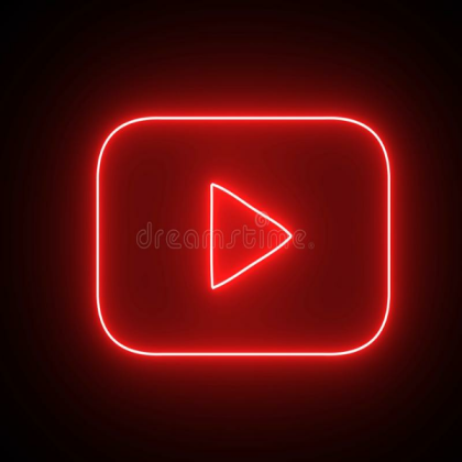 Neon YouTube Logo Roblox decal