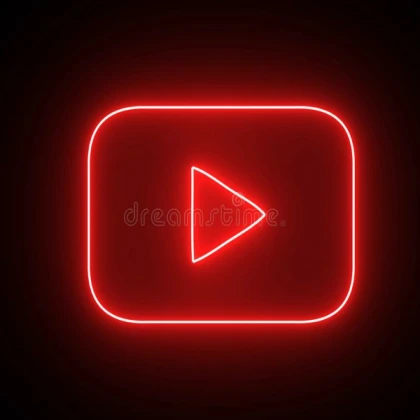 Neon YouTube Logo