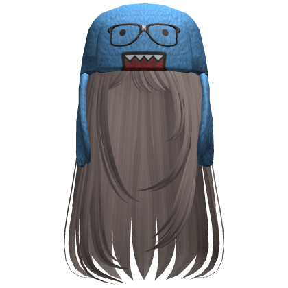 Domo Long Girl Hair Dark Red V2