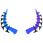 [⏳ ANIMATED] Rainbow Fiery Neon Horns