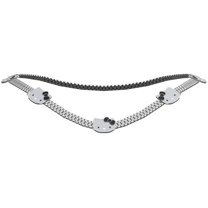 Silver kitty rolex chain necklace [3.0]