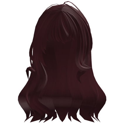 Sweet Hime curled hair in Red Roblox item