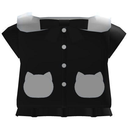 kawaii cat uniform in black thumbnail